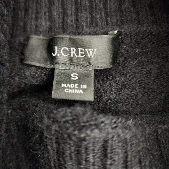 J. Crew Womens Turtleneck Sweater Supersoft Yarn Small Black Wool Alpaca BD143 - Picture 8 of 12